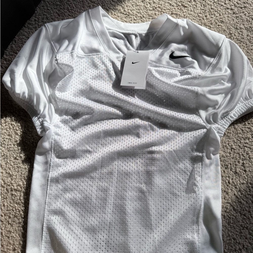 Nike Yourh White Mesh Football Jersey